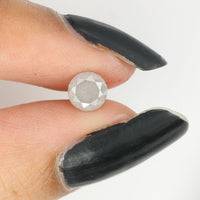0.78 Ct Natural Loose Diamond Round Milky Grey Color I3 Clarity 5.30 MM L9382
