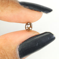0.72 Ct Natural Loose Diamond, Briolette Diamond, Brown Diamond, Briolette Cut Bead Diamond, Polished Diamond, Faceted Diamond L9826
