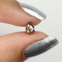 0.79 Ct Natural Loose Diamond, Briolette Diamond, Brown Diamond, Briolette Cut Bead Diamond, Polished Diamond, Faceted Diamond L9824