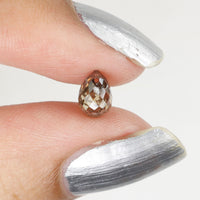 0.93 Ct Natural Loose Diamond, Briolette Diamond, Brown Diamond, Briolette Cut Bead Diamond, Polished Diamond, Faceted Diamond L9850