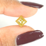 1.29 Ct Natural Loose Diamond, Kite Diamond, Yellow Diamond, Antique Diamond, Kite Cut Diamond, Rustic Diamond, Real Diamond KDK2235