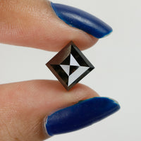 3.28 Ct Natural Loose Diamond, Kite Cut Diamond, Black Color Diamond, Rose Cut Diamond, Rustic Diamond, Real Diamond KDL9504
