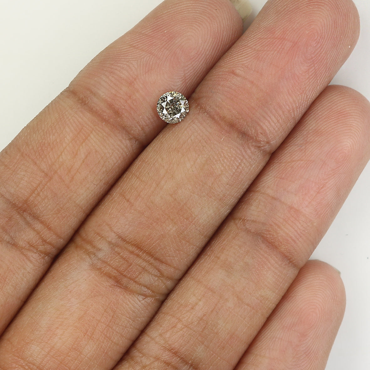 0.33 CT Natural Loose Round Shape Diamond Salt And Pepper Round Diamond 4.40 MM Natural Black Grey Color Round Brilliant Cut Diamond LQ1109