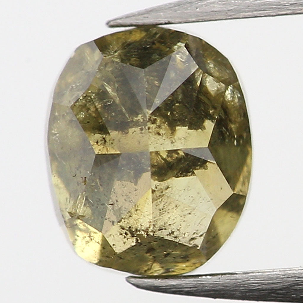 0.41 Ct Natural Loose Diamond, Cushion Diamond, Fancy  Diamond, Green Diamond, Yellow Diamond, Polished Diamond, Real Diamond L5634