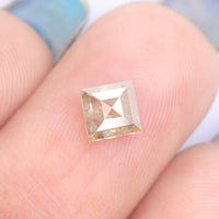 0.59 Ct Natural Loose Diamond Kite Yellow Grey Color 6.30 MM KDL9235