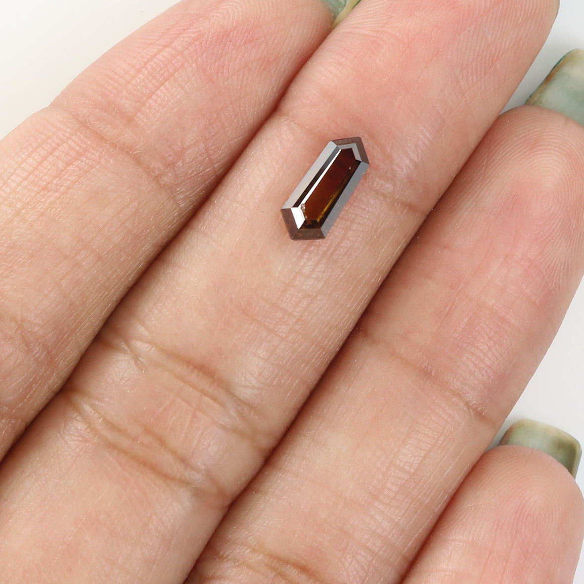 0.82 CT Natural Loose Shield Shape Diamond Brown Color Shield Cut Diamond 9.00 MM Natural Brown Color Diamond Shield Rose Cut Diamond QL1658