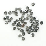1.47 Ct Natural Loose Diamond, Round Brilliant Cut, Salt Pepper Diamond, Black Diamond, Gray Diamond, Round Cut Diamond, Real Diamond L078