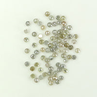 2.49 Ct Natural Loose Diamond, Round Rose Cut Diamond, Grey Diamond, Yellow Diamond, Rose Cut Diamond, Rustic Diamond, Real Diamond L094