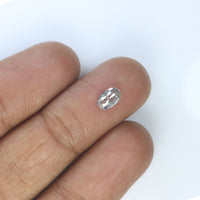 0.63 Ct Natural Loose Diamond Oval  Grey Salt And Pepper Color I3 Clarity 6.25 MM KDL8937
