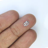 0.63 Ct Natural Loose Diamond Oval  Grey Salt And Pepper Color I3 Clarity 6.25 MM KDL8937