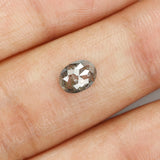 0.56 Ct Natural Loose Diamond, Oval Diamond, Black Diamond, Grey Diamond, Salt and Pepper Diamond, Antique Diamond, Real Diamond KDL328