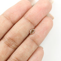 0.25 Ct Natural Loose Diamond, Oval Diamond, Brown Diamond, Antique Diamond, Rustic Diamond, Polished Diamond, Real Diamond L488