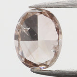 0.15 Ct Natural Loose Diamond, Oval Diamond, Brown Diamond, Antique Diamond, Rustic Diamond, Polished Diamond, Real Diamond L5444