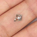 0.41 CT Natural Loose Diamond, Salt And Pepper Diamond, Kite Cut Diamond, Black Diamond, Grey Diamond, Geometric Rose Cut Diamond L223