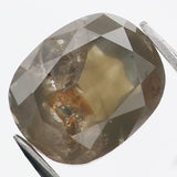 2.77 Ct Natural Loose Diamond Oval Greenish Brown  I3 Clarity 8.75 MM KDK2155