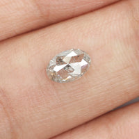 0.57 Ct Natural Loose Diamond, Oval Diamond, Salt And Pepper Diamond, Black Grey Diamond, Oval Cut Diamond, Rustic Diamond KDL9614