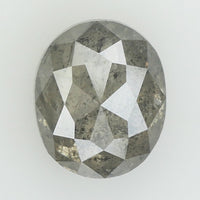 1.17 Ct Natural Loose Diamond Oval Grey Salt And Pepper Color I3 Clarity 6.70 MM KDL8693