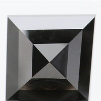 IGI CERTIFIED 3.07 Ct Natural Loose Diamond Princess Cut Fancy Black 7.50 MM KDL8662