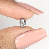 0.56 Ct Natural Loose Diamond, Oval Diamond, Black Diamond, Grey Diamond, Salt and Pepper Diamond, Antique Diamond, Real Diamond KDL074