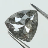 1.67 Ct Natural Loose Diamond Triangle Black Grey Salt And Pepper Color I3 Clarity 7.30 MM KDL8124