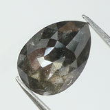1.70 Ct Natural Loose Diamond Pear Black Grey Color I3 Clarity 9.00 MM KDL8120