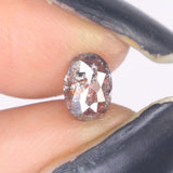 0.55 CT Natural Loose Diamond Oval Brown Salt And Pepper Color 6.40 MM KDK2220