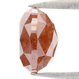 Natural Loose Cushion Brown Color Diamond 1.47 CT 6.40 MM Cushion Shape Rose Cut Diamond L9964