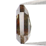 Natural Loose Shield Brown Color Diamond 2.21 CT 9.35 MM Shield Shape Rose Cut Diamond L2117