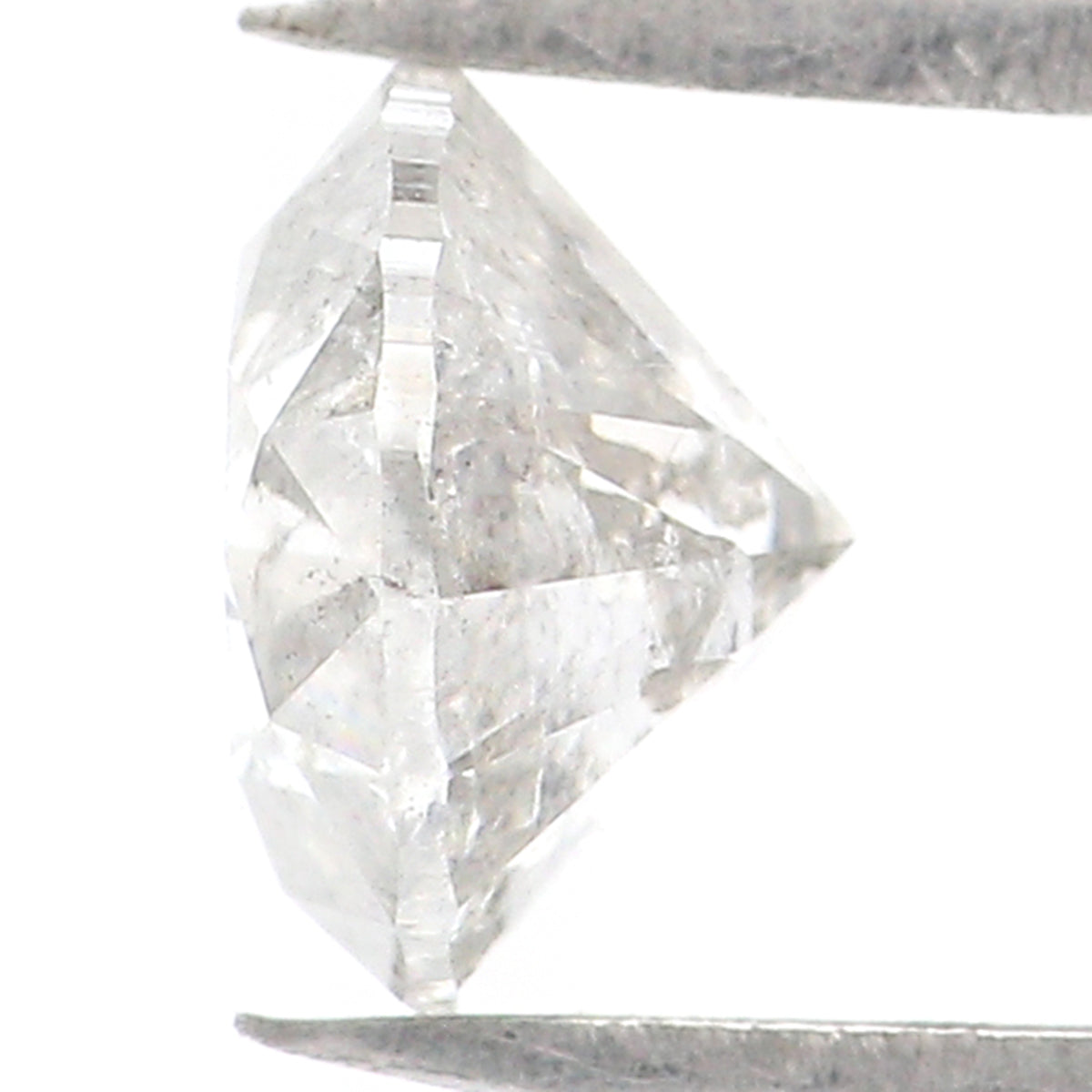 Natural Loose Round Salt And Pepper Diamond Black Grey Color 0.79 CT 5.60 MM Round Brilliant Cut Diamond L478
