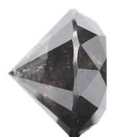 3.34 Ct Natural Loose Diamond, Grey Diamond, Round Diamond, Round Brilliant Cut Diamond, Sparkling Diamond, Rustic Diamond KDL386
