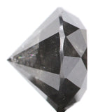 3.34 Ct Natural Loose Diamond, Grey Diamond, Round Diamond, Round Brilliant Cut Diamond, Sparkling Diamond, Rustic Diamond KDL386
