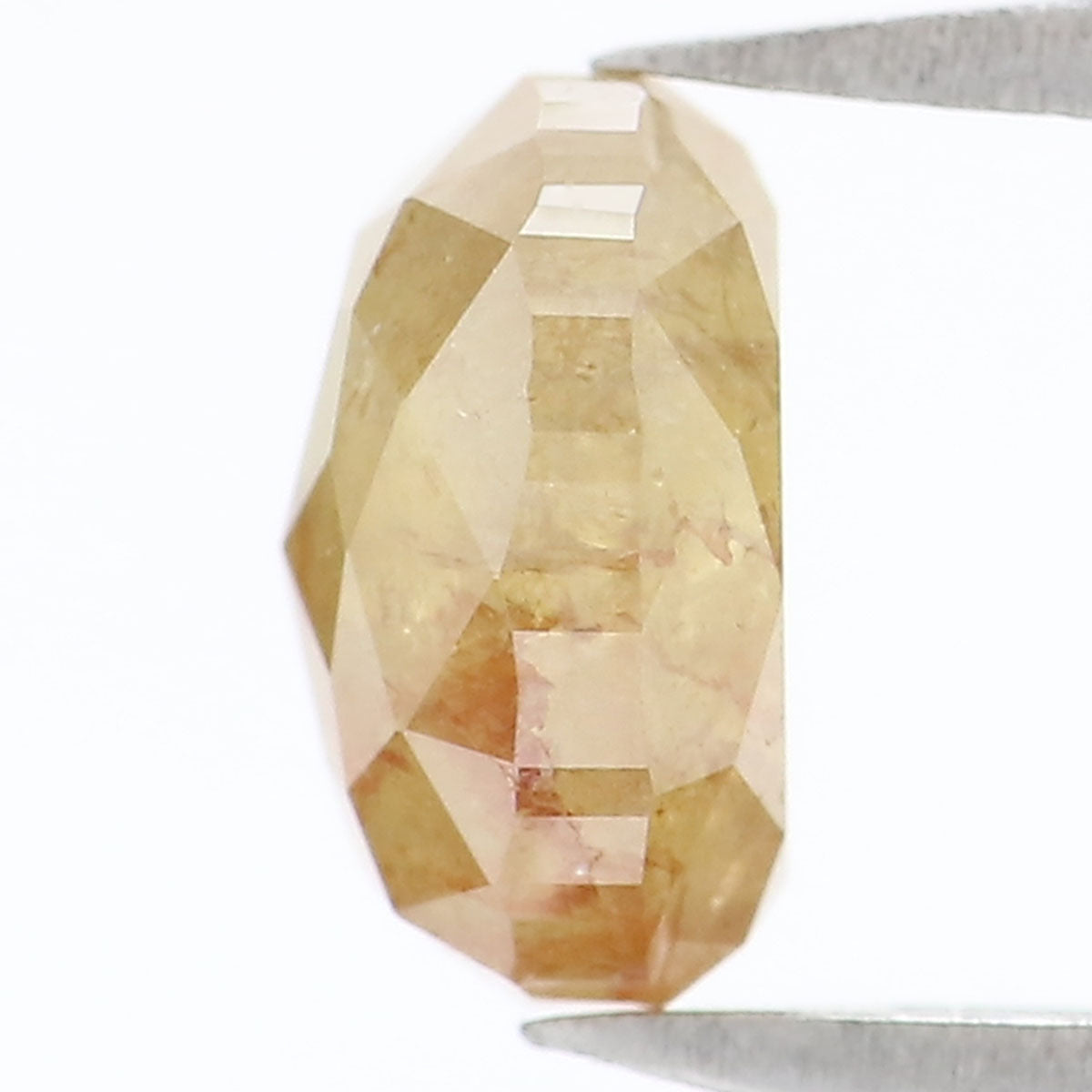 Natural Loose Oval Diamond Brown Yellow Color 1.33 CT 6.80 MM Oval Shape Rose Cut Diamond L7328
