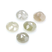 Natural Loose Rose Cut Diamond Grey Color 1.06 CT 3.50 MM Round Rose Cut Shape Diamond L6054