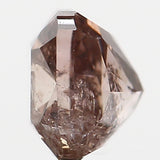 0.22 Ct Natural Loose Diamond, Cushion Diamond, Brown Diamond, Pink Diamond, Polished Diamond, Real Diamond, Rustic Diamond L5600