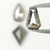 1.54 Ct Natural Loose Diamond, Mix Diamond, Salt And Pepper Diamond, Black Diamond, Grey Diamond, Minimal Diamond, Geometric Diamond, KDL713