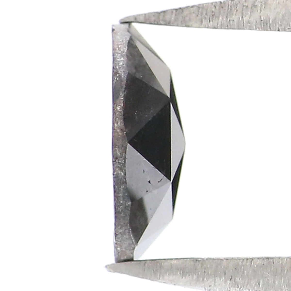 0.46 CT Natural Loose Half Moon Shape Diamond Salt And Pepper Half Moon Cut Diamond 5.95 MM Natural Loose Half Moon Rose Cut Diamond LQ8892