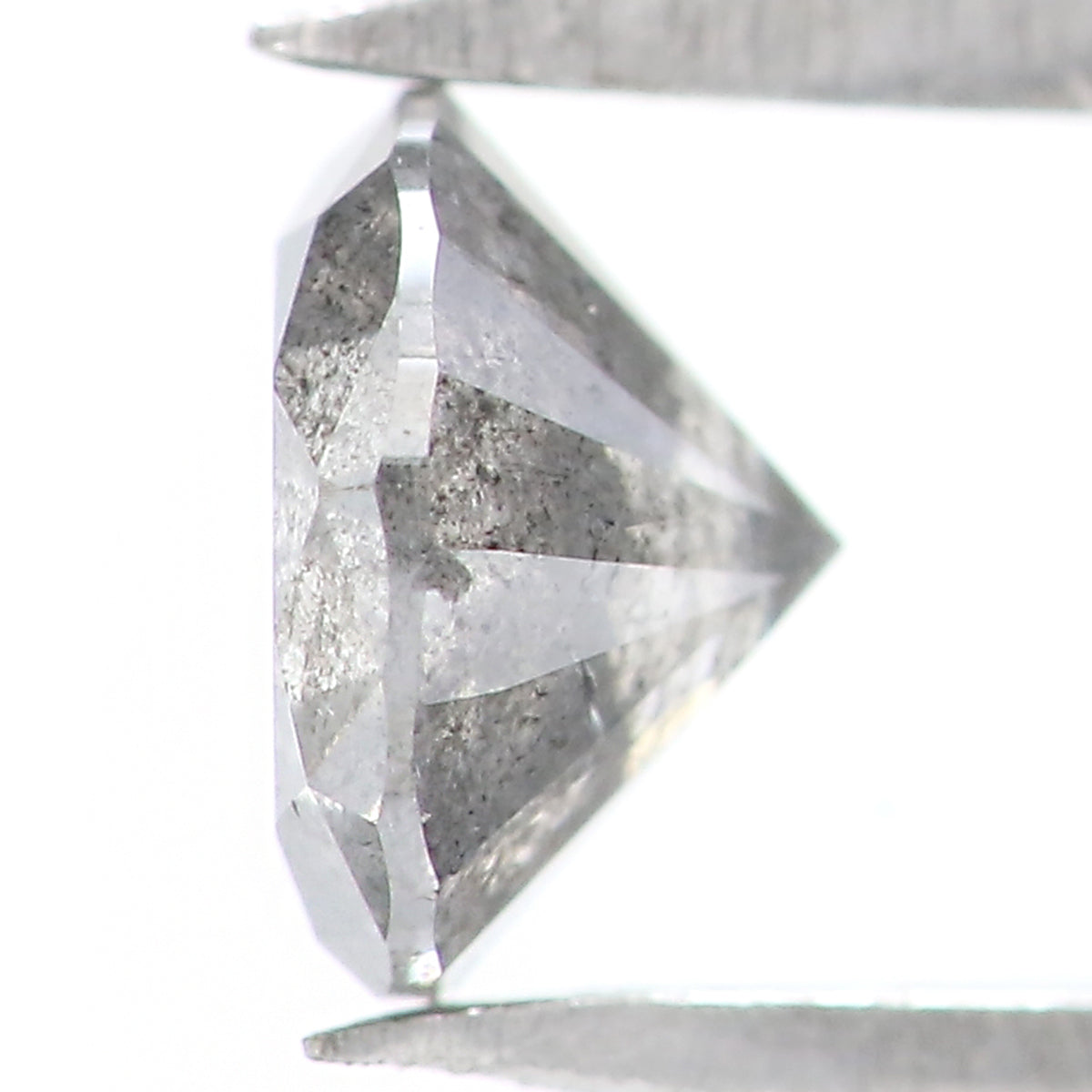 0.36 CT Natural Loose Round Shape Diamond Salt And Pepper Round Diamond 4.45 MM Natural Black Grey Color Round Brilliant Cut Diamond LQ1962