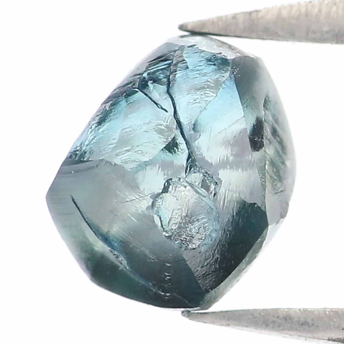 0.99 CT Natural Loose Rough Shape Diamond Blue Color Rough Cut Diamond 5.85 MM Natural Loose Blue Diamond Rough Irregular Cut Diamond QL2361