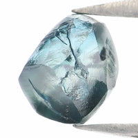 Natural Loose Rough Blue Color Diamond 0.99 CT 5.83 MM Rough Irregular Cut Diamond KDL2361