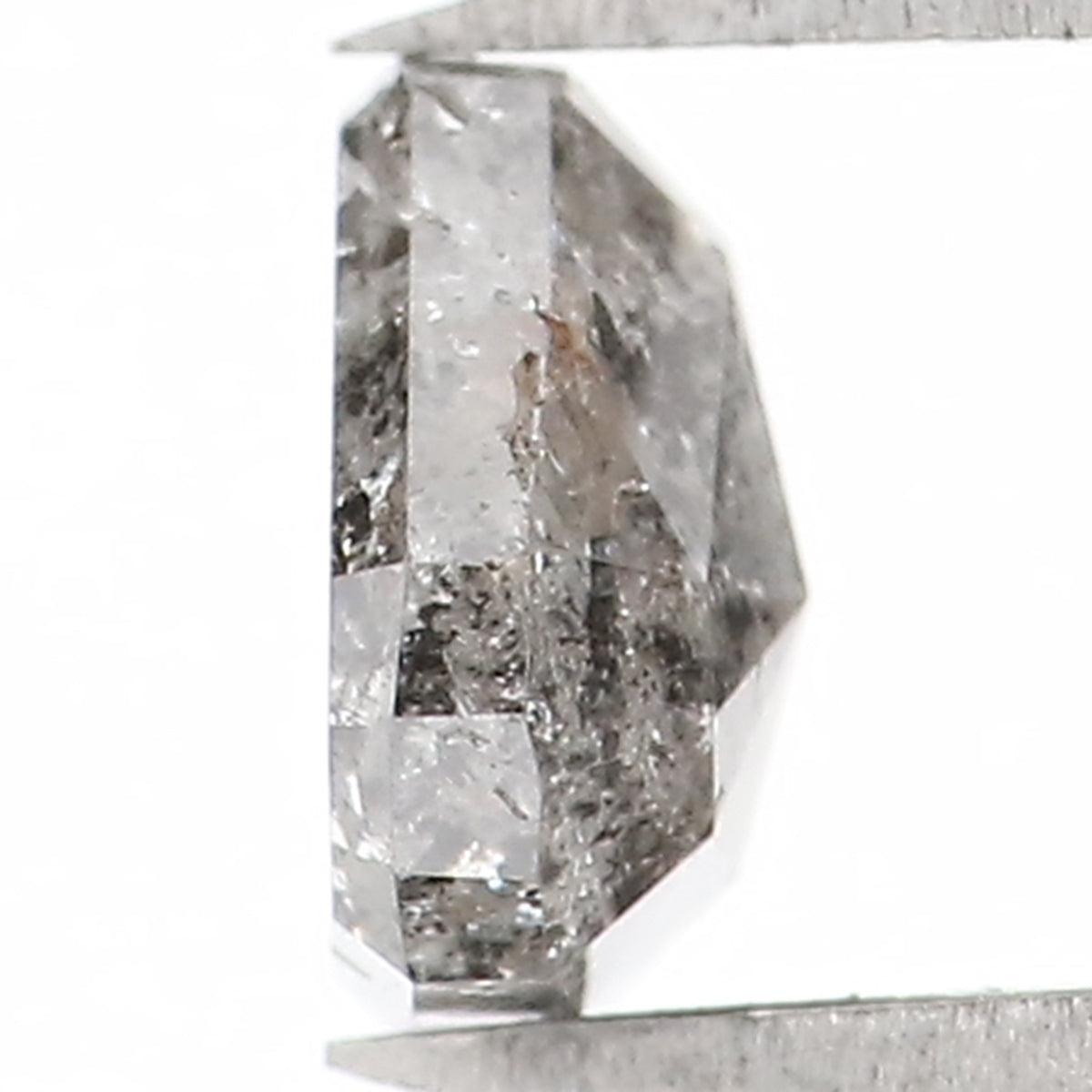 0.66 CT Natural Loose Triangle Shape Diamond Salt And Pepper Triangle Cut Diamond 5.25 MM Black Grey Triangle Shape Rose Cut Diamond LQ1334
