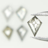 0.84 CT Kite Cut Diamond, Salt And Pepper Diamond, Natural Loose Diamond, Black Diamond, Grey Diamond, Geometric Rose Cut Diamond, KDL740
