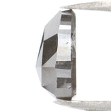 Natural Loose Pear Salt And Pepper Diamond Grey Color 1.53 CT 7.90 MM Pear Shape Rose Cut Diamond KDL8270