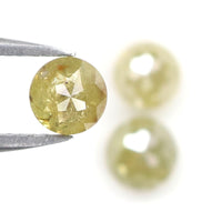 Natural Loose Rose Cut Yellow Color Diamond 1.65 CT 4.50 MM Round Rose Cut Shape Diamond L9211