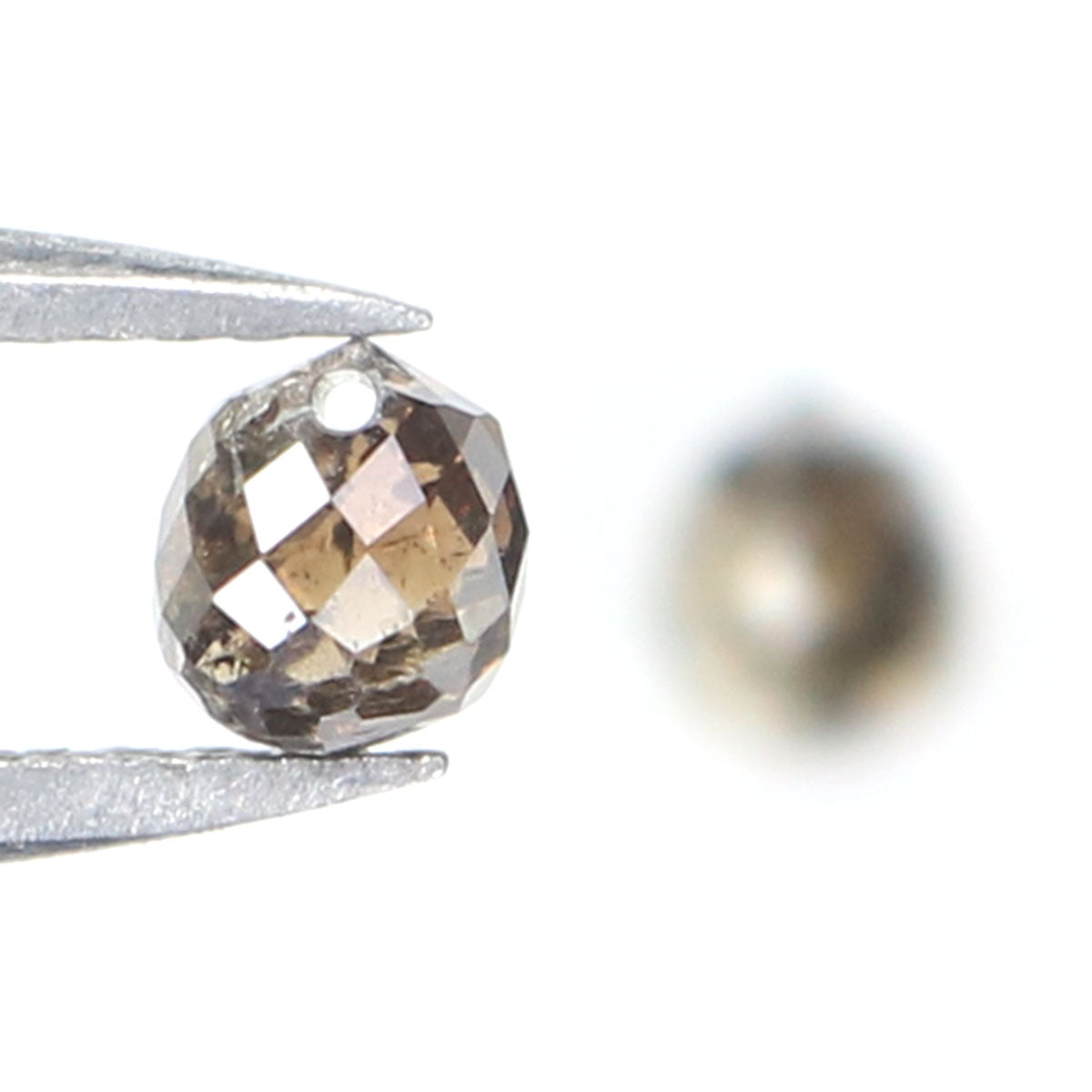 0.86 Ct Natural Loose Briolette Shape Diamond Brown Color Drop Cut Diamond 4.00 MM Natural Loose Diamond Brown Briolette Cut Diamond LQ9990