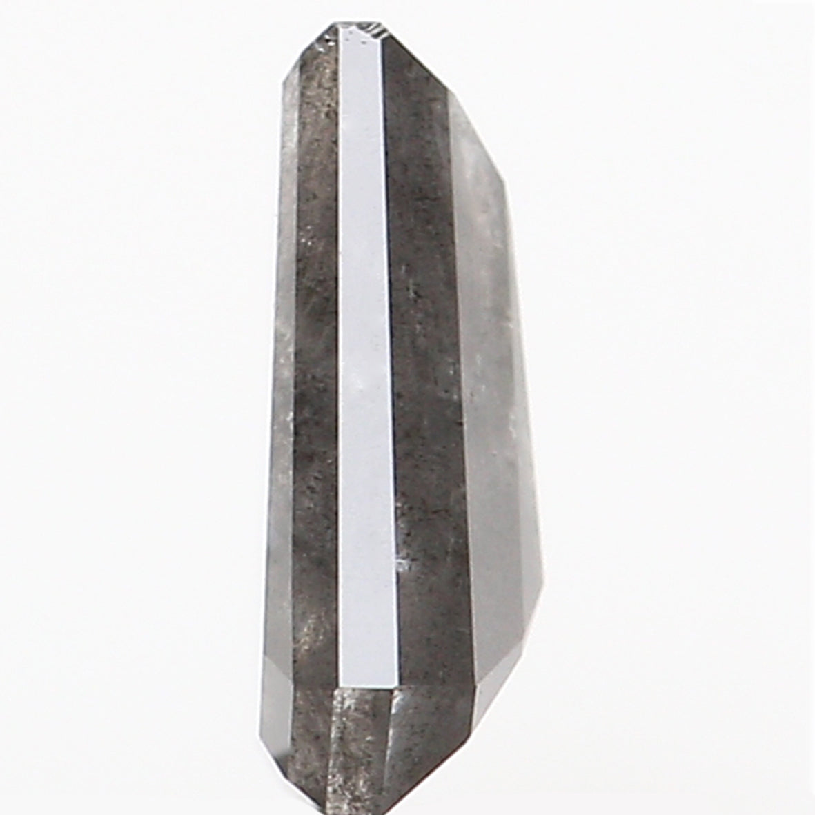 0.69 CT Natural Loose Diamond, Coffin Cut Diamond, Salt and Pepper Diamond, Black Diamond, Grey Diamond, Antique Rose Cut Diamond KDL506