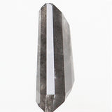 0.69 CT Natural Loose Diamond, Coffin Cut Diamond, Salt and Pepper Diamond, Black Diamond, Grey Diamond, Antique Rose Cut Diamond KDL506
