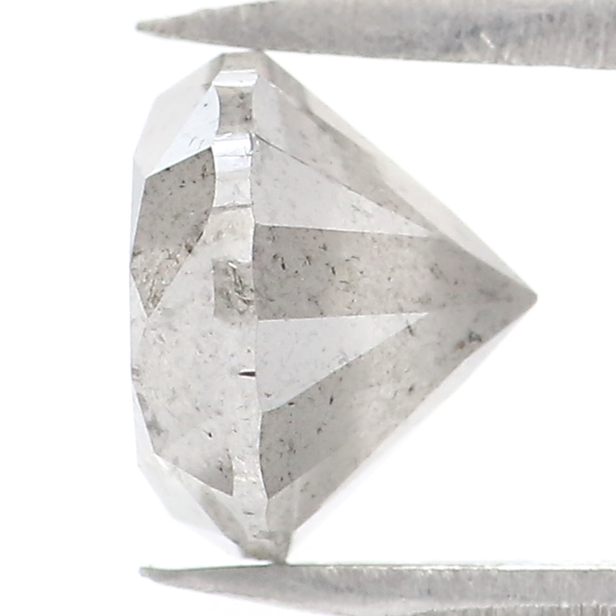 1.36 CT Natural Loose Round Shape Diamond Grey Milky Color Round Cut Diamond 6.40 MM Natural Grey Color Round Brilliant Cut Diamond LQ7877