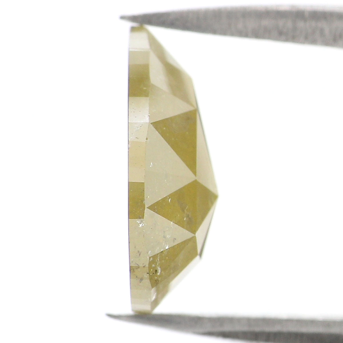 Natural Loose Pear Yellow Color Diamond 1.84 CT 10.00 MM Pear Shape Rose Cut Diamond KR1024