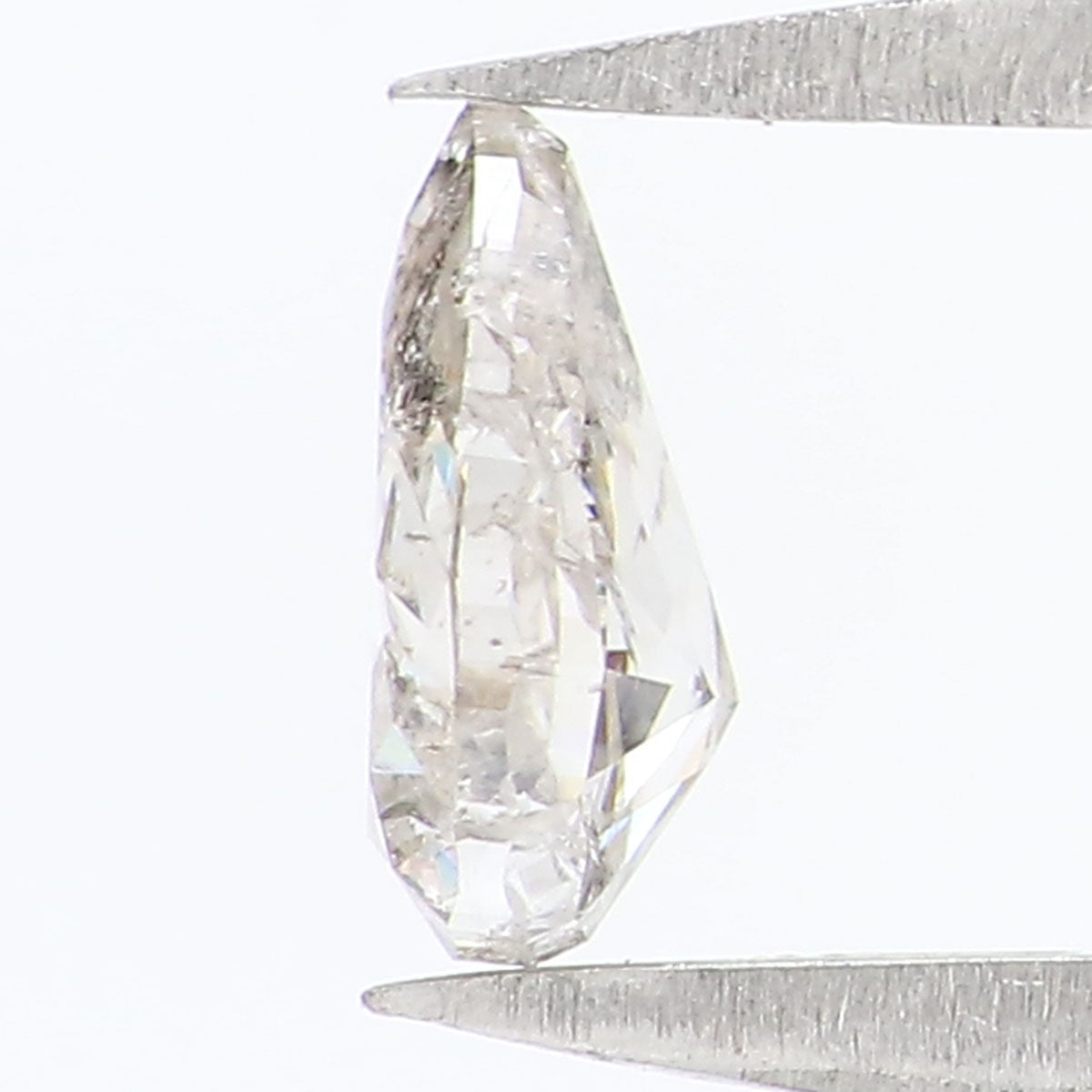 0.38 CT Natural Loose Pear Shape Diamond Grey Color Pear Diamond 6.00 MM Natural Loose Grey Color Diamond Pear Brilliant Cut Diamond KQ848
