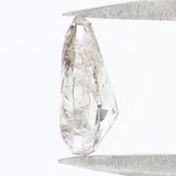 Natural Loose Pear Grey Color Diamond 0.38 CT 6.00 MM Pear Shape Rose Cut Diamond KR848